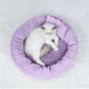 thumbnail image 5 of Cama redonda para perros con almohada elevada | Colchón para mascotas de felpa suave para perros y gatos pequeños | Cojín Grueso Antideslizante para Portajaulas | 17,7 x 17,7 x 3,9 pulgadas | 95%, 5 of 8