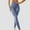 Blue pants women, variant on Wycnly Leggings for Women Yoga Legging for Women High Waist Stretchy Lightweight Sports Workout Pants Ladies Solid Slim Fitness Gym Legging Long Pants Under $5