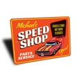 thumbnail image 3 of Parts and Service Speed Shop Novelty Sign, Metal Wall Decor - 10x14 inches, 3 of 4