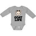 thumbnail image 3 of Inktastic Goat Life Boys or Girls Long Sleeve Baby Bodysuit, 3 of 5