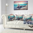 thumbnail image 3 of Designart Sunrise in Spring Panorama - Seashore Photo Throw Pillow - 12x20, 3 of 5