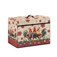 thumbnail image 2 of HELLHERO Christmas Roosters Santa Hats Sewing Machine Cover with Handle Foldable Dust Covers for Mom Wife Gifts, 2 of 9