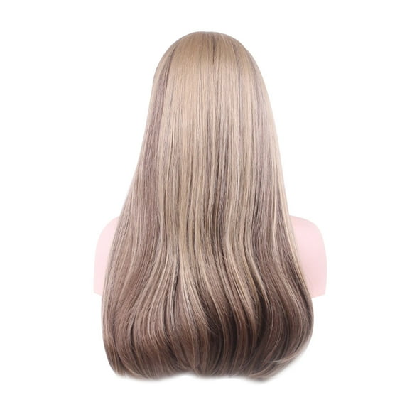 Women blonde wig straight cosplay wig long straight hair women fiber hair long straight fake hair