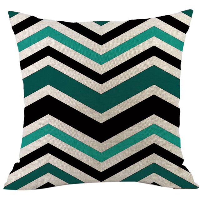 Nueva funda de almohada de moda con geometría, funda de almohada vintage, funda de cojín decorativa 6