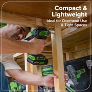 Greenworks 24V Brushless 10PC Power Tool Combo, Drill+Impact Driver+Circular Saw+Recip Saw+Jig Saw+Sander+Light+Multi-Tool+Nailer+Grinder,w/4.0Ah+2.0Ah Batteries and 65W USB-C Charger
