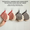 thumbnail image 4 of Oven Mitts for Baking, Cotton Heat Resistant Gloves for Cooking, Grilling, Kitchen Pot Holders Set of 2, 4 of 9