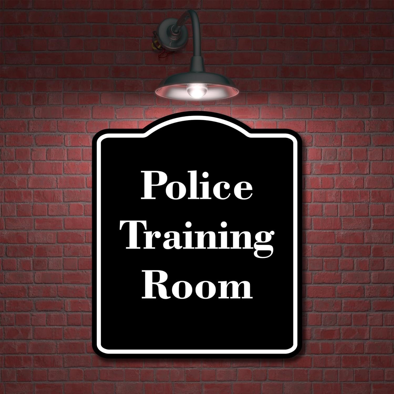 Police Dog Training Area – Authorized Personnel Only Sign, 8.5x10 Inches, Yellow & Black, Aluminum Composite, Weather-Resistant