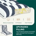 thumbnail image 4 of XXLYY Outdoor High Back Chair Cushions 2-Pack, 44”x22”x4” Waterproof Fade-Resistant Cushions with Ties for Adirondack & Rocking Chairs, 4 of 7