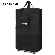 42" 6 Wheel Extra Large Lightweight Luggage Trolley Suitcase Travel Bag UK STOCK