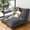 Grey, variant on HarborHue 3-in-1 Giant Bean Bag Chair, Convertible Memory Foam Sofa Bed for Adults & Kids, Oversized Comfy Floor Seat for Living Room Dorm