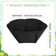 thumbnail image 2 of PATLOLLAV 4Pcs 14inch Fabric Planter Basket Liner Replacement Felt Coco Fiber Liners Reusable Hanging Flower Round Pot Liners for Garden Flower Vegetables Plant Indoor, 2 of 3