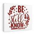 thumbnail image 3 of Scripture Walls Psalm 46:10 Be Still And Know Red Stars Bible Verse Canvas Christian Wall Art Ready to Hang Unframed, 3 of 11
