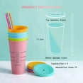 thumbnail image 4 of Nogis 24oz Kids Tumbler Water Drinking Cup - BPA Free, Straw Lid Cup, Reusable, Lightweight, Spill-Proof Water Bottle with Cute Design for Girls & Boys 5 Pack, 4 of 9