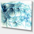 thumbnail image 2 of Motif de Fleurs Fractales Bleu Clair - Impression sur Toile Florale, 2 of 3