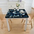 thumbnail image 3 of nygtbtfer Modern Abstract Floral Table Cloth, Fitted Tablecloths with Elastic Edge, WipeableTable Cover for Kitchen Wedding Contemporary Painting Art, 3 of 7