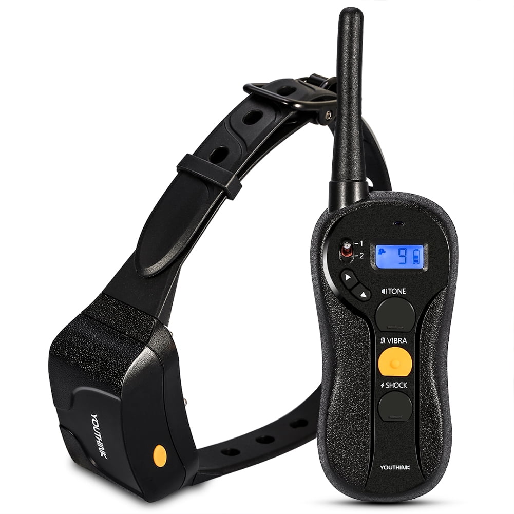 Rechargeable Electric Dog Shock Collar Remote Anti Bark Control Training Stop Barking Trainer by TMISHION
