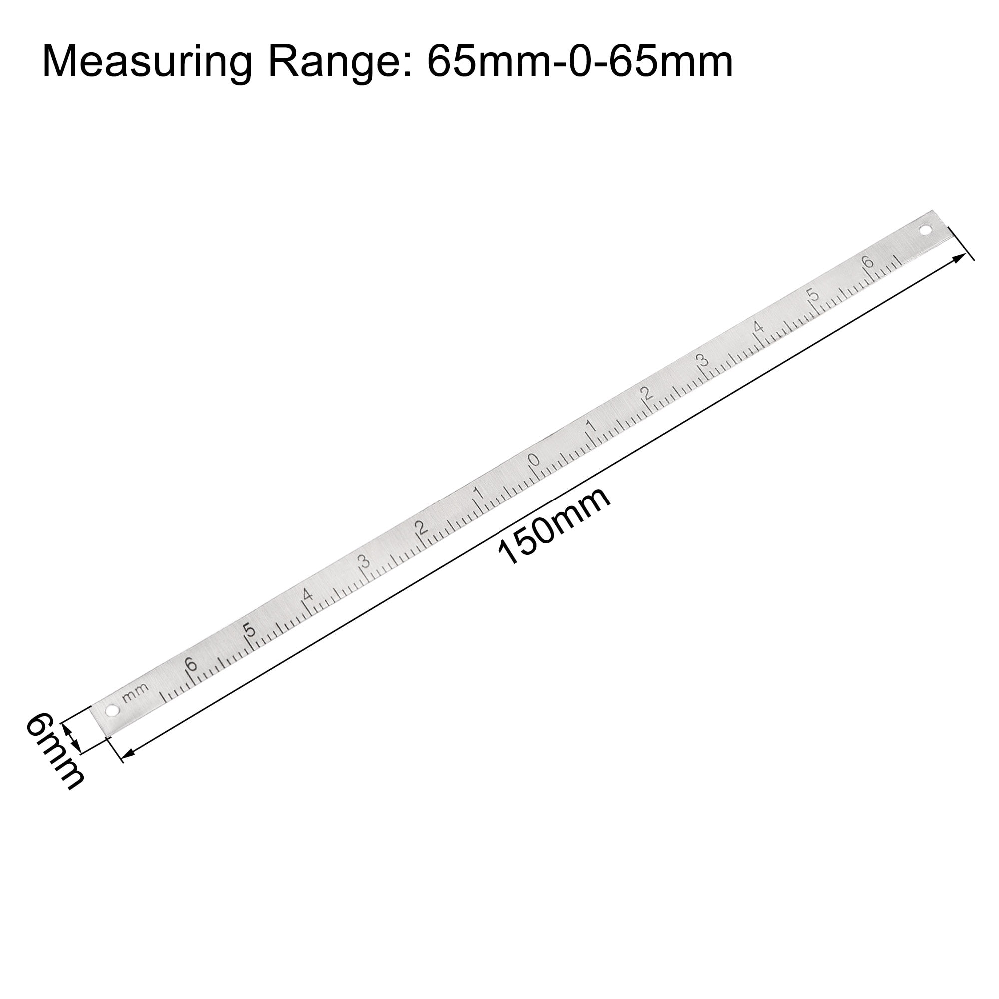 center finding ruler 65mm 0 65mm table sticky adhesive tape measure aluminum track ruler from the middle walmart com