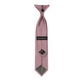 thumbnail image 4 of Jacob Alexander 11 inch Young Boys' Ties - Pre-Tied Clip-On Neckties for Kids Formal Wedding Graduation School Uniforms - Dusty Rose, 4 of 7