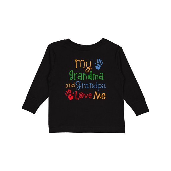 Inktastic My Grandma and Grandpa Love Me Boys or Girls Long Sleeve Toddler T-Shirt