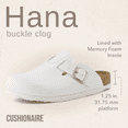 thumbnail image 3 of Cushionaire Hana Women's Clogs | Comfortable Vegan Suede Clogs for Women | Slip On Potato Shoes with Cork Footbed & Arch Support | Memory Foam, Wide Widths Available, 3 of 22