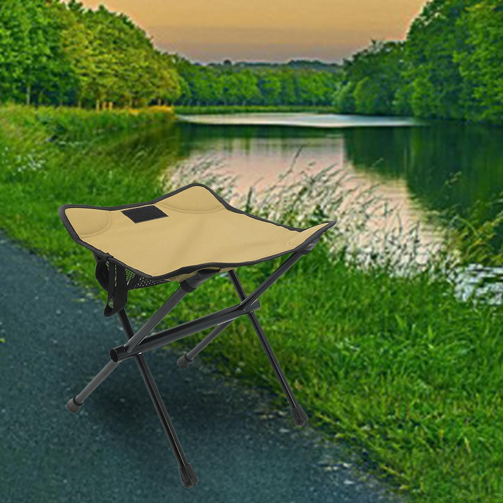 Collapsible Chair Footrest Lightweight Resting Bracket Alloy Portable Non Slip Lazy Seat Folding Stool Foot Rest for Beach Outdoor Fishing Khaki Walmart