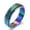 Rainbow, variant on 6MM Gold/Rainbow/Silver/Black Spinner Band Womens Stainless Steel Ring Size 6-11