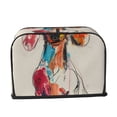 thumbnail image 2 of Fotbe Colorful Dachshund Art for Two Slice Toaster Cover, Fingerprint Protector, Super Soft Appliance Cover And Dust Cover,Bread Dust Cover & Fingerprint Protection, 2 of 7