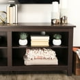 Manor Park Wood Media Storage TV Stand with Mount for TVs up to 65