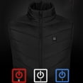thumbnail image 4 of L/Black/1Pc Women Men Heated Vest Elastic Heated Jacket，Usb Lightweight Waistcoat,Unisex/Clothing Vest Usb Charging Electric Body Warmer Gilet Is Breathable To Keep You Warm Hunting Or Office, 4 of 9