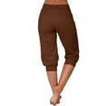 thumbnail image 4 of Flmaly vacation outfits for women High Waistband Women's Casual Tight Fitting High Waisted Pocket Sport Pants And Casual Pants Vacation Outfits, 4 of 8