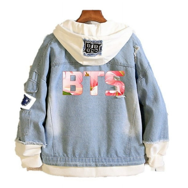Chaqueta de Moda con Dibujos Animados de BTS y la Liga Juvenil