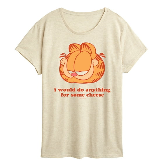 Garfield - Anything For Cheese - Women's Short Sleeve Graphic T-Shirt