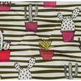 thumbnail image 5 of oneOone Georgette Viscose Fabric Leaves & Floral Block Fabric Prints By Yard 42 Inch Wide, 5 of 5