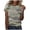 Grey, variant on Womens Summer Tops T Shirts Classic Versatile Daily Short Sleeved Solid Stripe Leopard Camo Color Block Round Neck Boho Shirts