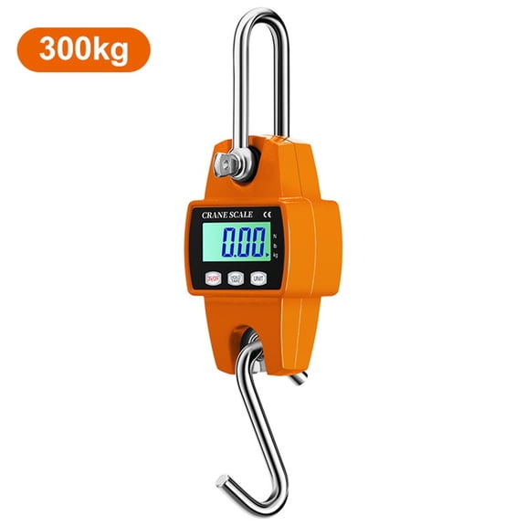 Digital Hanging Scale 660 LB 300 KG - Professional Heavy Duty Waterproof Fish Scale - Portable Durable Crane Scale for Luggage Weight Suitcase Hunting Farm Bike Bow Fish Weight Fishing Scale