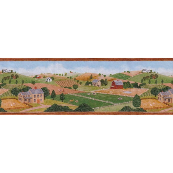 Countryside Farm Wallpaper Border 227B55702