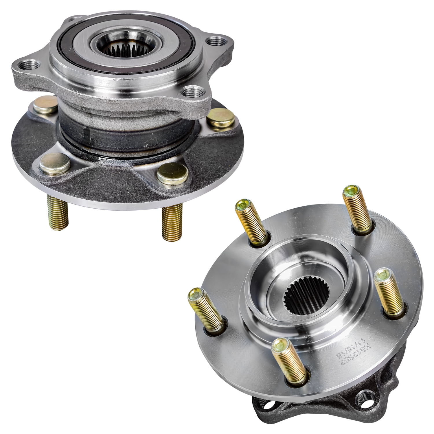Detroit Axle 4WD Rear Wheel Hub & Bearings Replacement for Mitsubishi