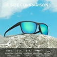 thumbnail image 5 of KALIYADI Polarized Sunglasses Men, Lightweight Mens Sunglasses Polarized UV Protection Driving Fishing Golf (Black/Dark Blue/Green), 5 of 9