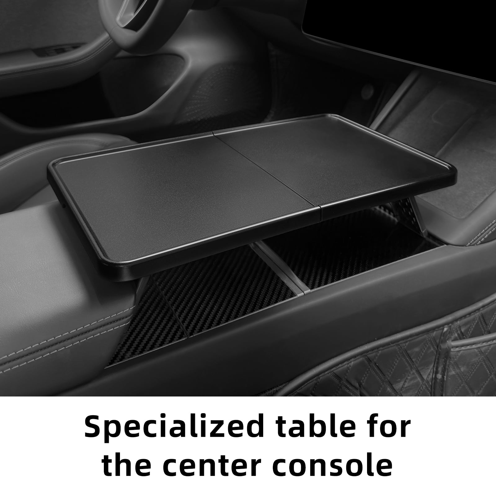 Car Stall Tray Table Foldable for 2017-2024 Tesla Model 3 2019-2024 Model Y Center Console Organizer Tray Food Eating Table