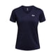 thumbnail image 1 of Camiseta Under Armour Tech Twist para mujer, cuello en V, XXL, azul marino y blanco, 1 of 2