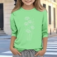 thumbnail image 3 of Bixock Toddler Boys Girls 3/4 Sleeve Shirts Casual Shirts Crew Neck Print Tops for Kids Clothes School Uniforms Soft Comfortable Pullover Tops, 3 of 6