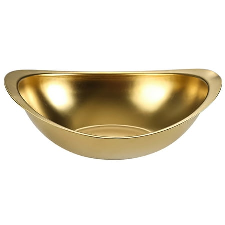 

XDian Soup Bowl Stackable Multi-use Oval Large Capacity Stainless Steel Tray Restaurant Supplies