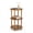Vintage color, variant on 3-Tier Round Side Table, MDF Top with 100% Wood Spindle Legs, Compact End Table for Living Room Bedroom Corner, 11.8" x 23.85", Vintage Color