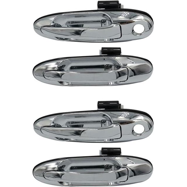 For Land for Cruiser LC100 Lexus LX470 98-07 Car Front Rear Left And Right Exterior Door Handles(Silver)