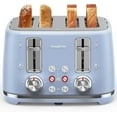 thumbnail image 1 of LONGDEEM 4 Slice Toaster, 6 Browning Options, Wide Slots, High Lift Lever, Dual Controls, Blue, 1 of 7