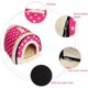 thumbnail image 3 of Cama para perros, cueva suave para gatos, casa para gatos, cama para mascotas, saco de dormir cálido con almohada extraíble para perros, gatos, conejitos, puntos rosas S 35X30 WD.WDQZL Hogar, 3 of 4