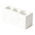 thumbnail image 2 of Soporte para Cepillos de Dientes, Organizador de 3 Compartimentos, Almacenamiento para Brochas de Maquillaje, Ideal para Encimeras, Baños, Dormitorios Blanco, 2 of 9