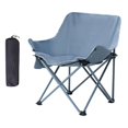 thumbnail image 2 of Silla de campamento portátil taburete de playa antislip ligero para jardín de jardinería Azul claro, 2 of 8
