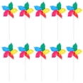 thumbnail image 1 of EeaseCA 10Pcs Party Pinwheels Decorative Rainbow Pinwheels Funny Handheld Pinwheels Decors, 1 of 8