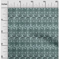 thumbnail image 1 of oneOone Organic Cotton Poplin Twill Fabric Leaves & Floral Block Printed Fabric 1 Yard 42 Inch Wide, 1 of 4